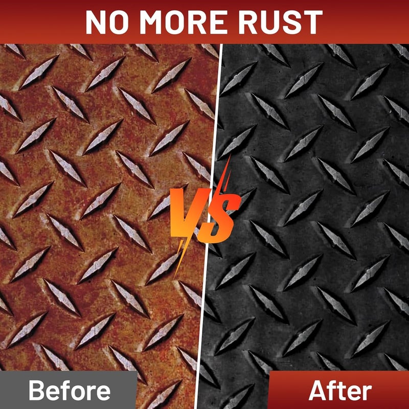 SENVEN Rust-Stop and Corrosion Permanently Rust Preventive Coating Anti-Rust Automotive Rust Reformer for Metal & Seal, Rust Converter Non-Porous Protective Barrier gloss Black Metallic Paint 35 Fluid Ounces - Image 4
